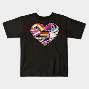 LGBT Pride Heart Kids T-Shirt